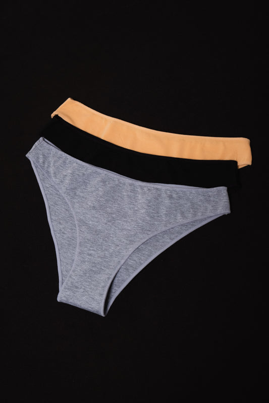 3-PIECE COTTON CLASSIC PANTY SET