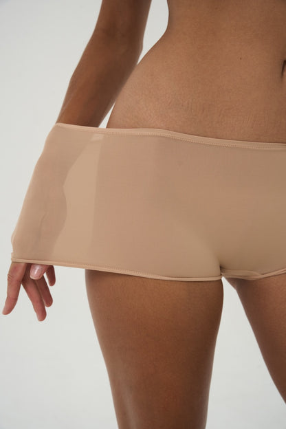 SEAMLESS SHORTS BEIGE