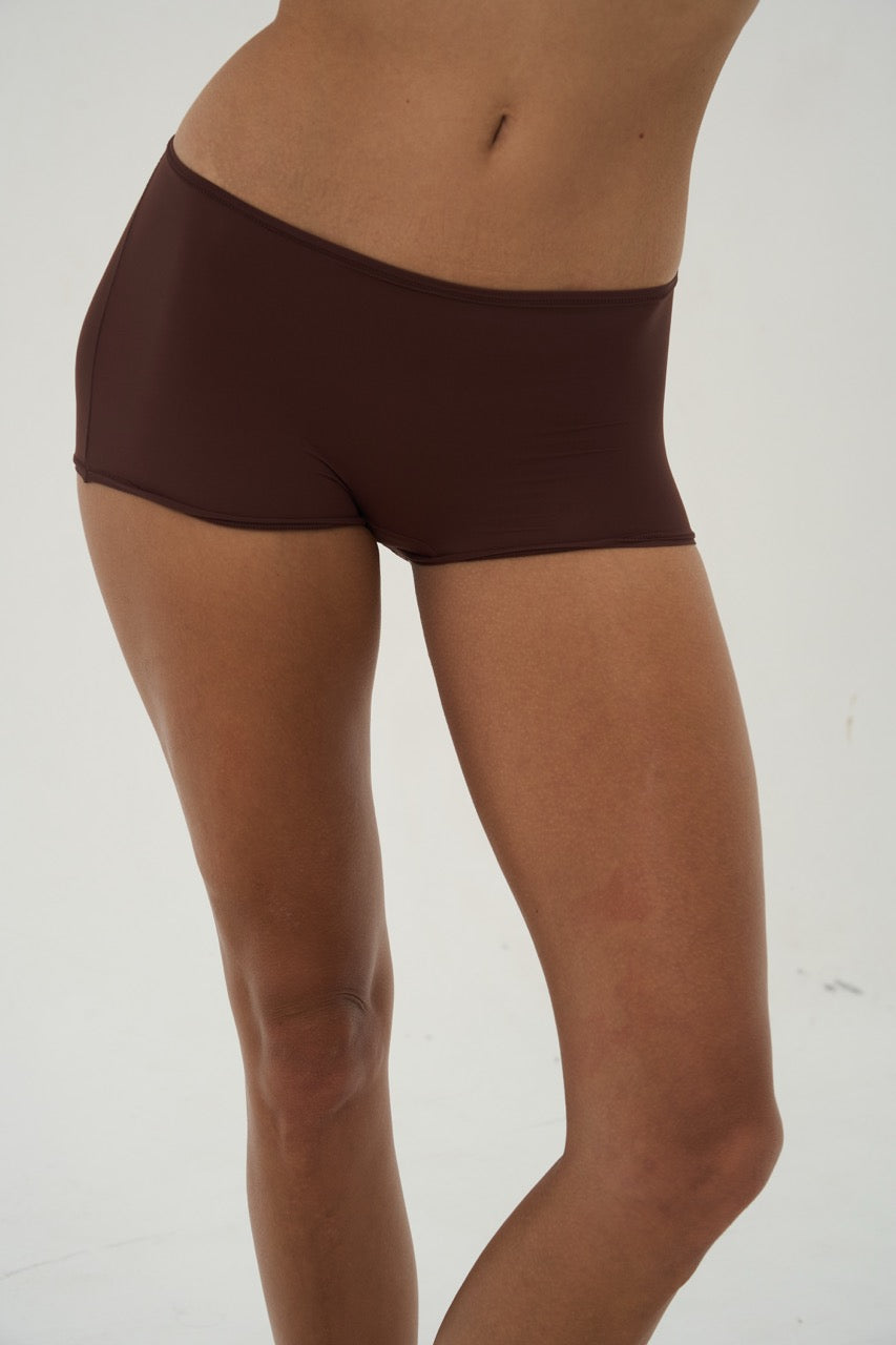 SEAMLESS SHORTS BROWN