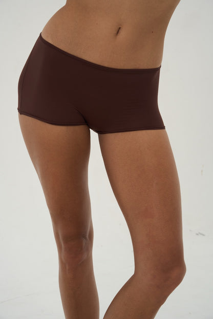 SEAMLESS SHORTS BROWN