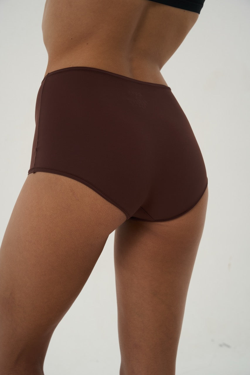 SEAMLESS SHORTS BROWN