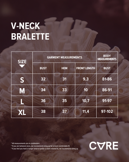 V-NECK BRALETTE ADJUSTABLE STRAPS BEIGE